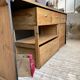 2m pine counter or central island with storage