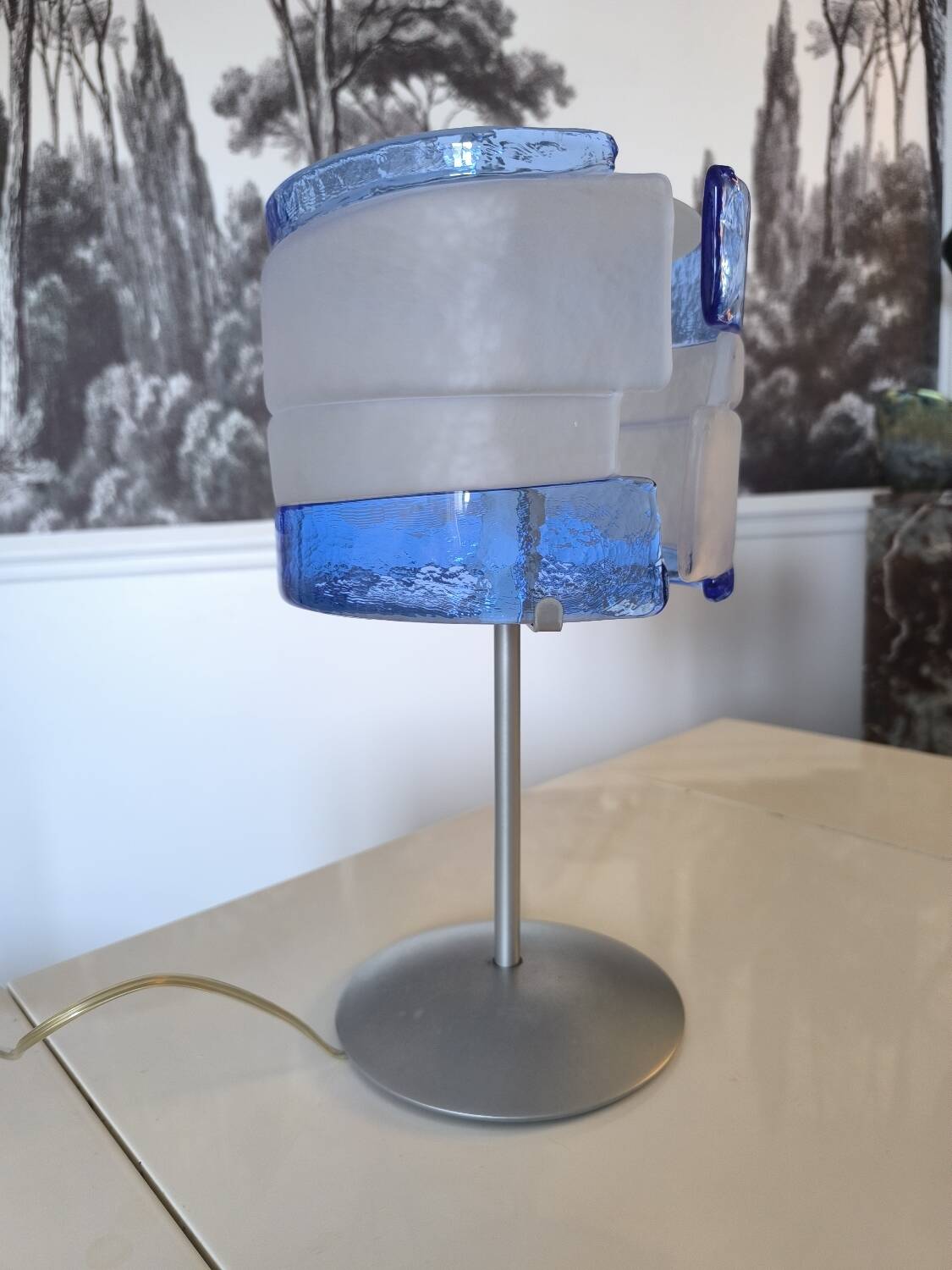 Modernist lamp made of Murano glass, Italy