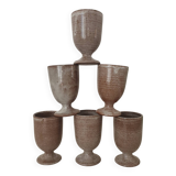 Signed stoneware cups or Mazagran