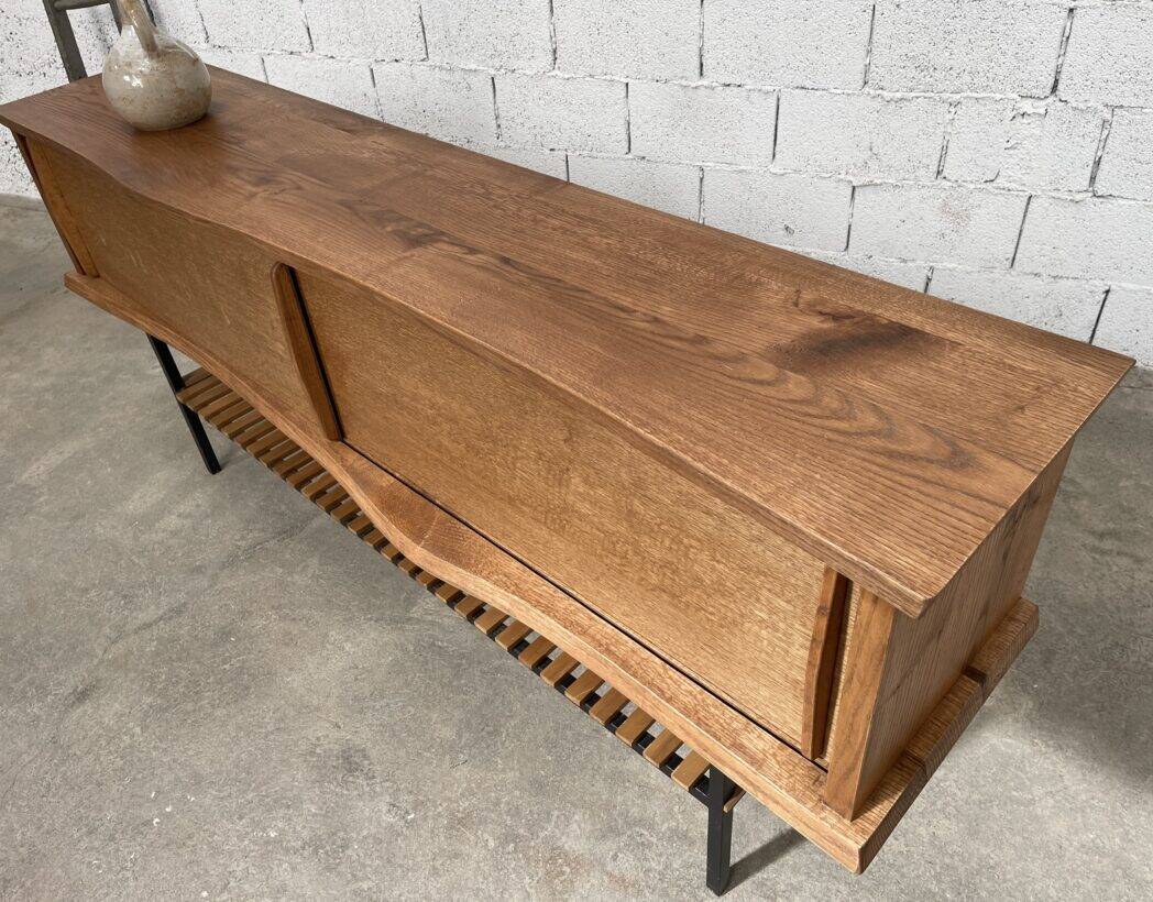 Vintage Scandinavian oak sideboard