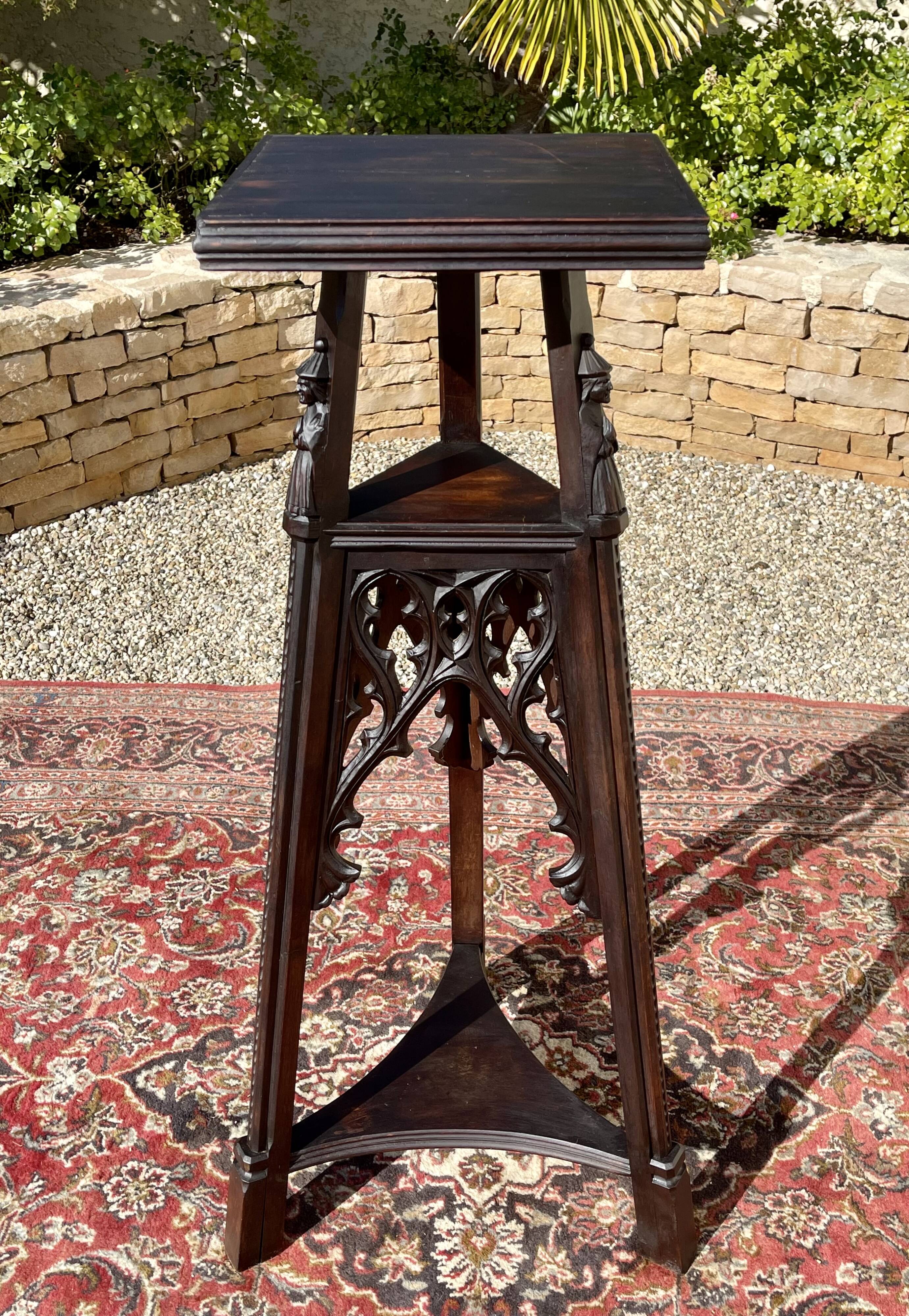 Neo-Gothic Walnut Saddle