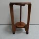 Art Deco oak round sidetable