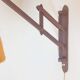 Scandinavian Teak and Hemp Scissors Wall Lamp by Ib Fabiansen for Fog & Mørup, 1950s