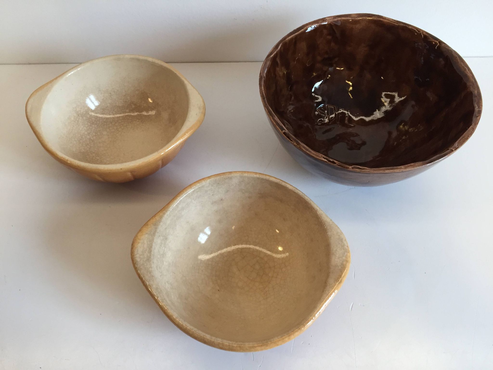 Antique Bowls with Handles DUROFEU / SDEL