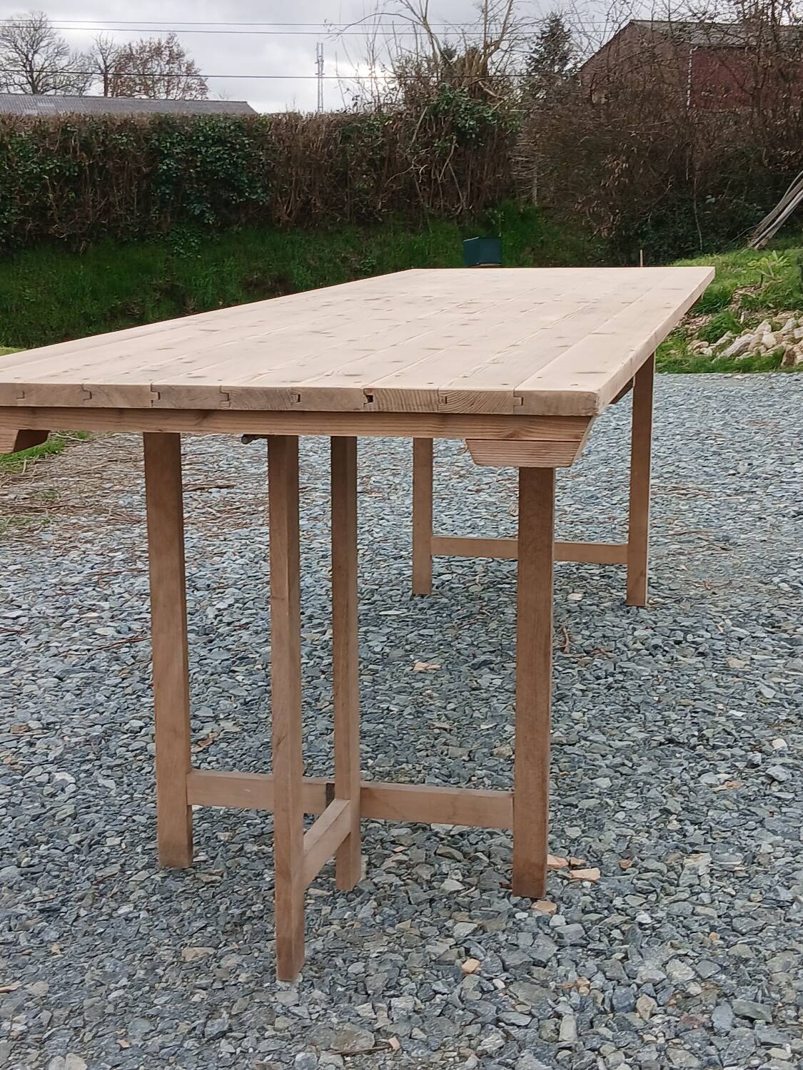 Table de ferme pliante 250 cm, 8/10 personnes