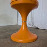 Orange Vintage Mushroom Stool “Jurček” by Meblo, 1960s – Space Age Retro