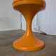 Orange Vintage Mushroom Stool “Jurček” by Meblo, 1960s – Space Age Retro