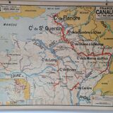 Vidal-lablache France school map channels n 6