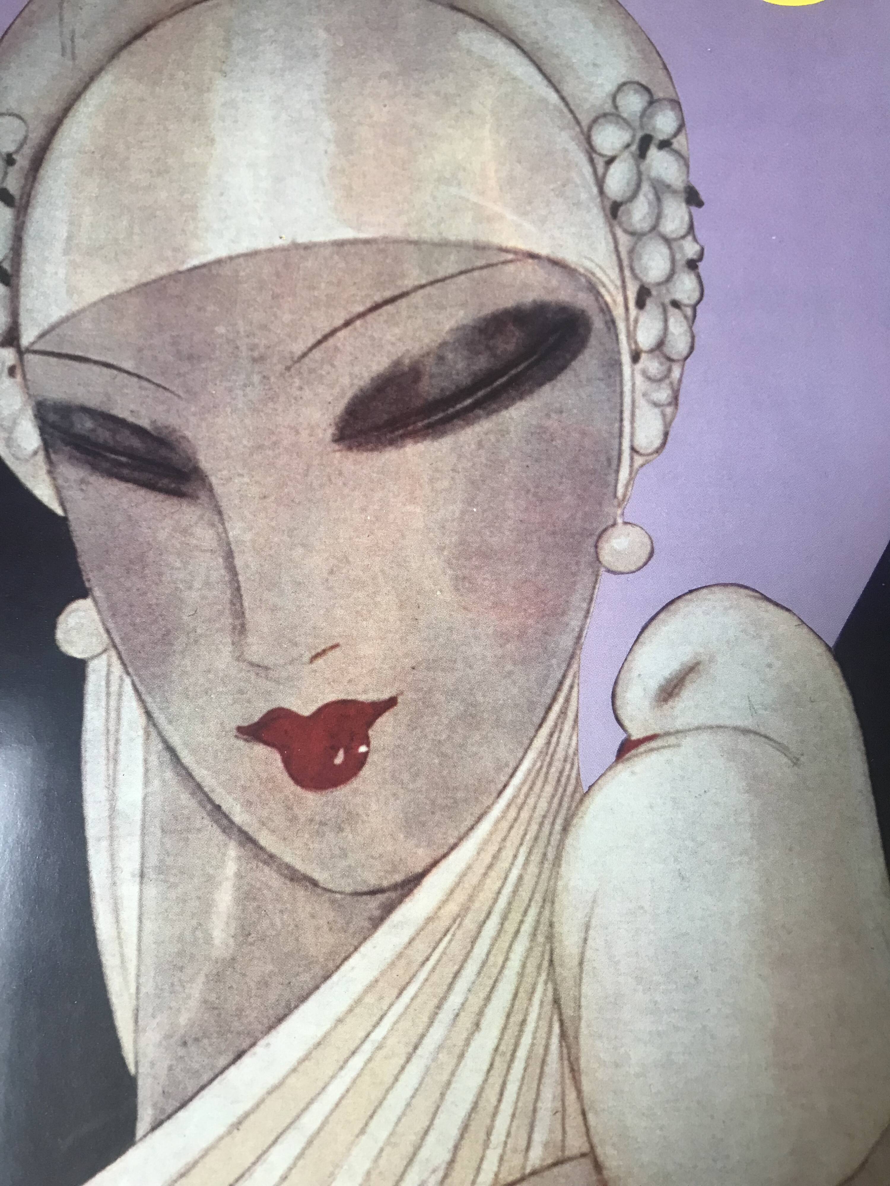 Illustration couverture d'un ancien magazine Vogue sous cadre