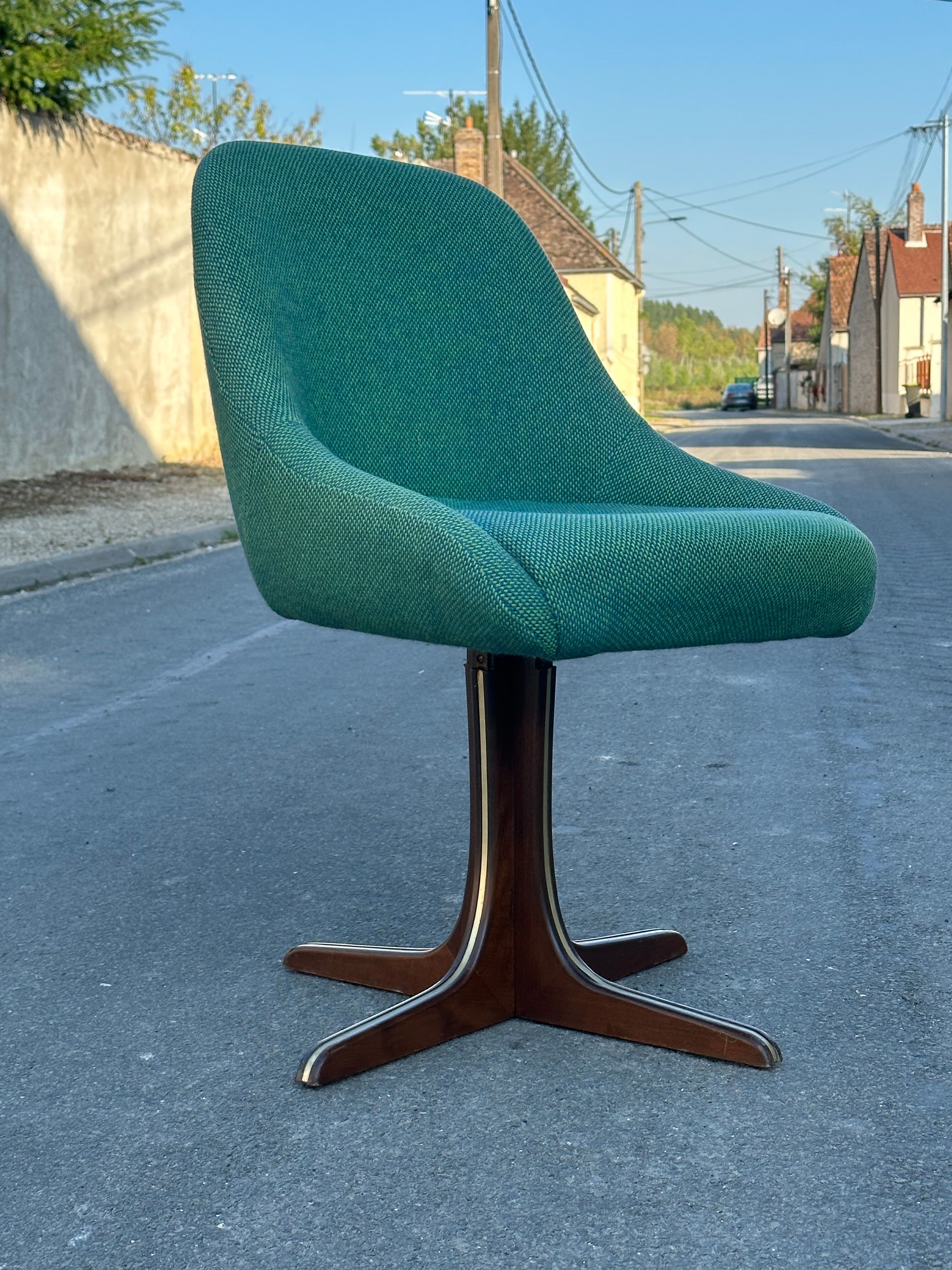 60s vintage design swivel office chair