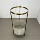 Midcentury Brass Mategot Style Hollywood Regency Umbrella Stand, France 50s