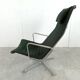 Charles & Ray Eames EA124 Lounge chair in black fabric, 1970s