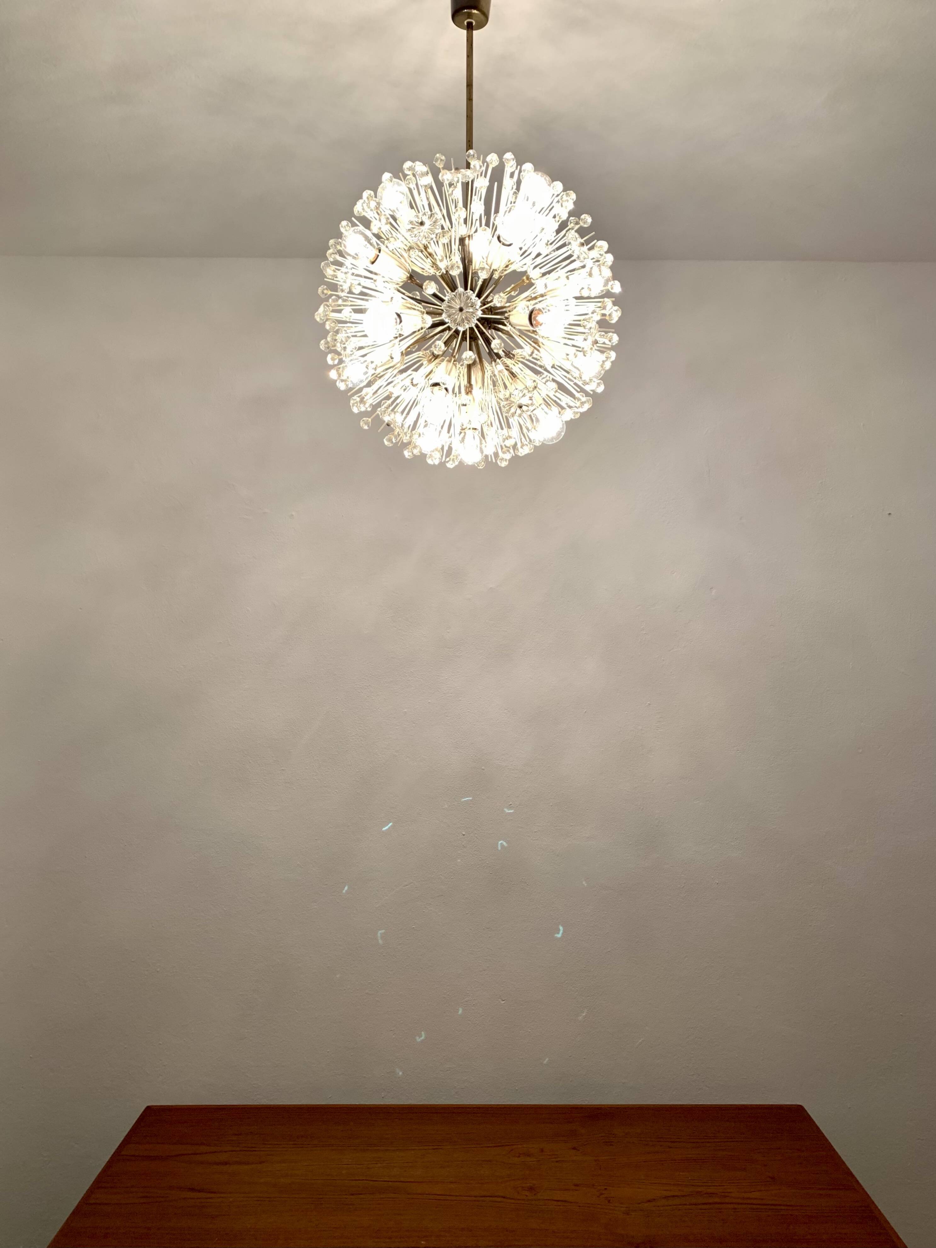 Dandelion Chandelier par Emil Stejnar pour Rupert Nikoll