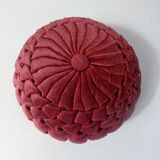 pleated velvet cushion