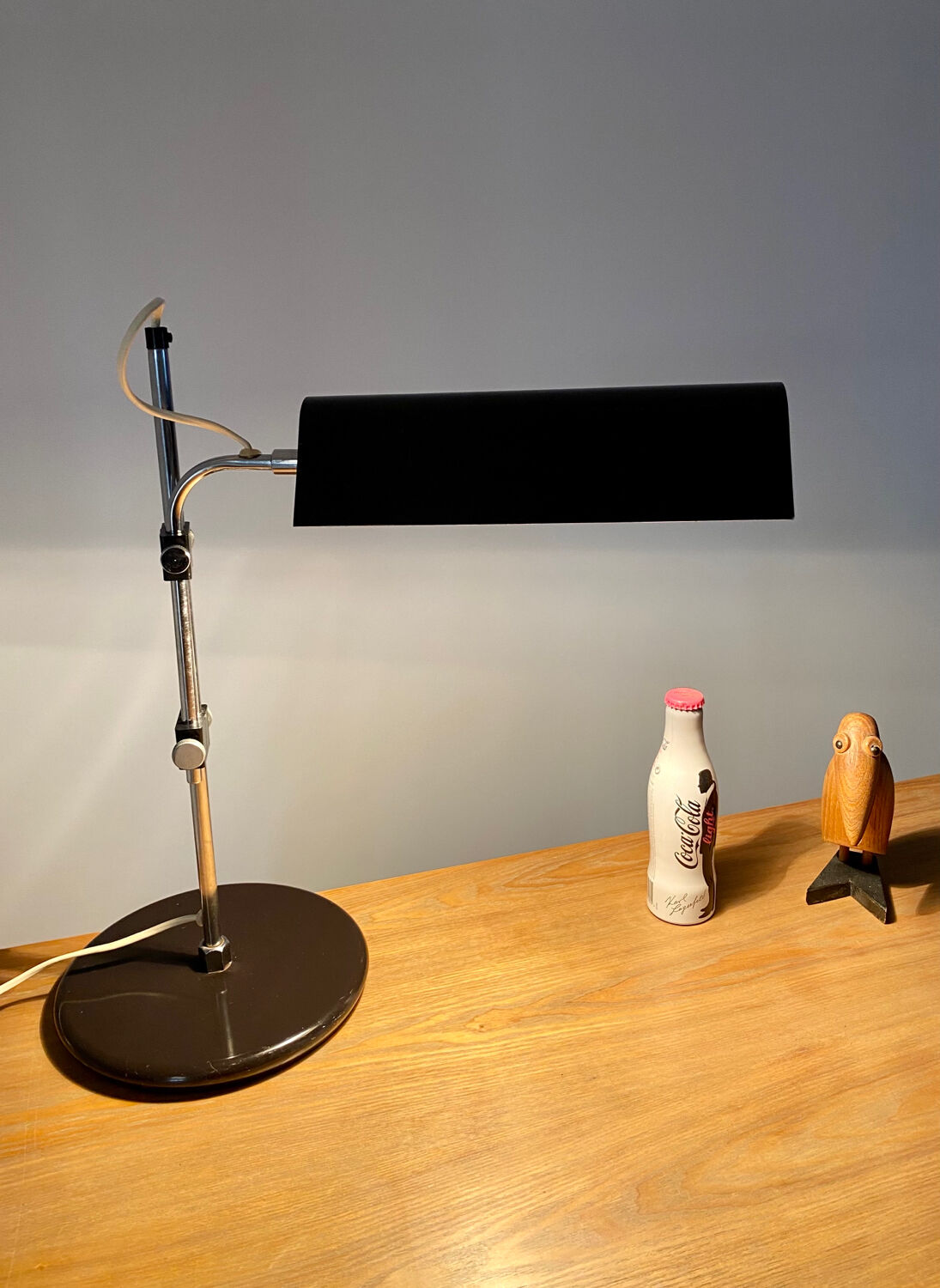 Large Scandinavian vintage desk lamp 60s