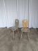 Set of 2 Rustic Primitive Wooden Chairs / Weathered Farmhouse Dining Chairs