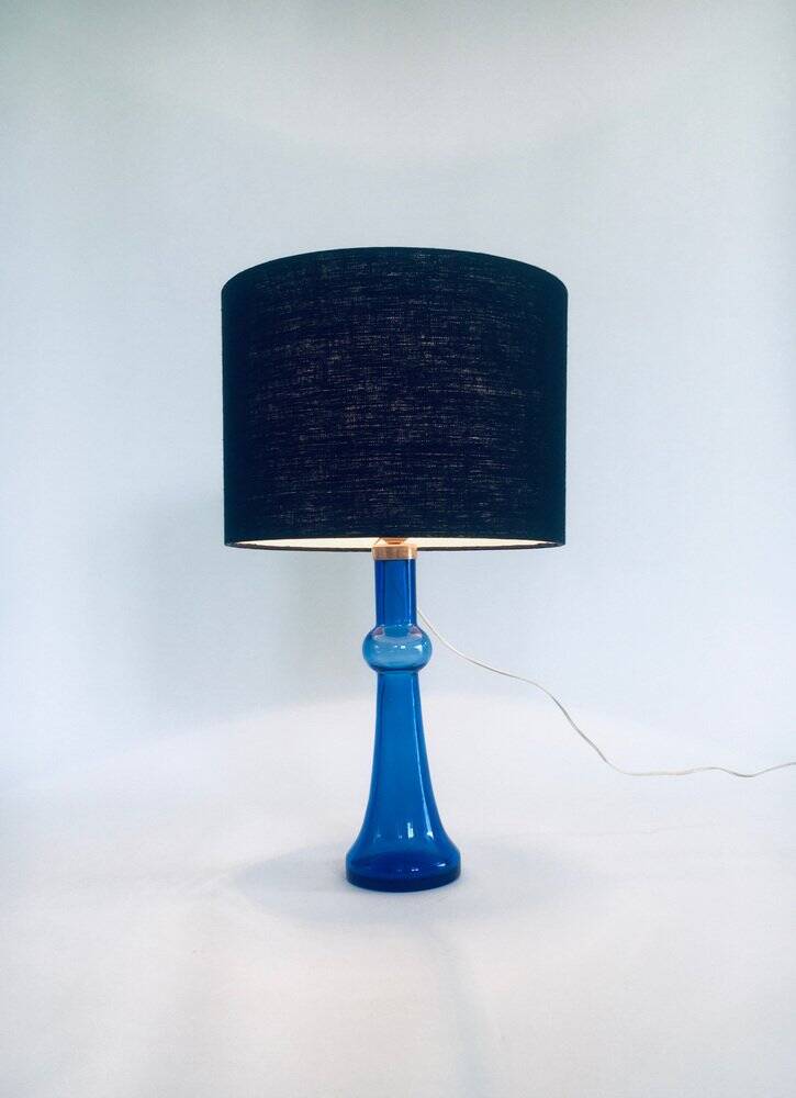 Mid-Century Blue Glass Table Lamp by Nanny Still for Raak, Netherlands, 1960s