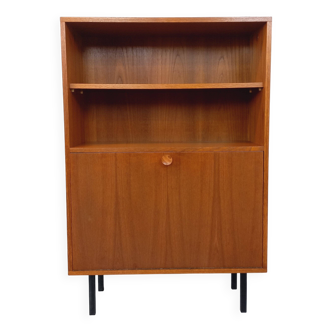 Vintage Scandinavian modernist style teak storage bookcase