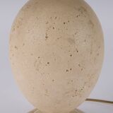 Philippe Barbier lamp travertine brass Hollywood Regency