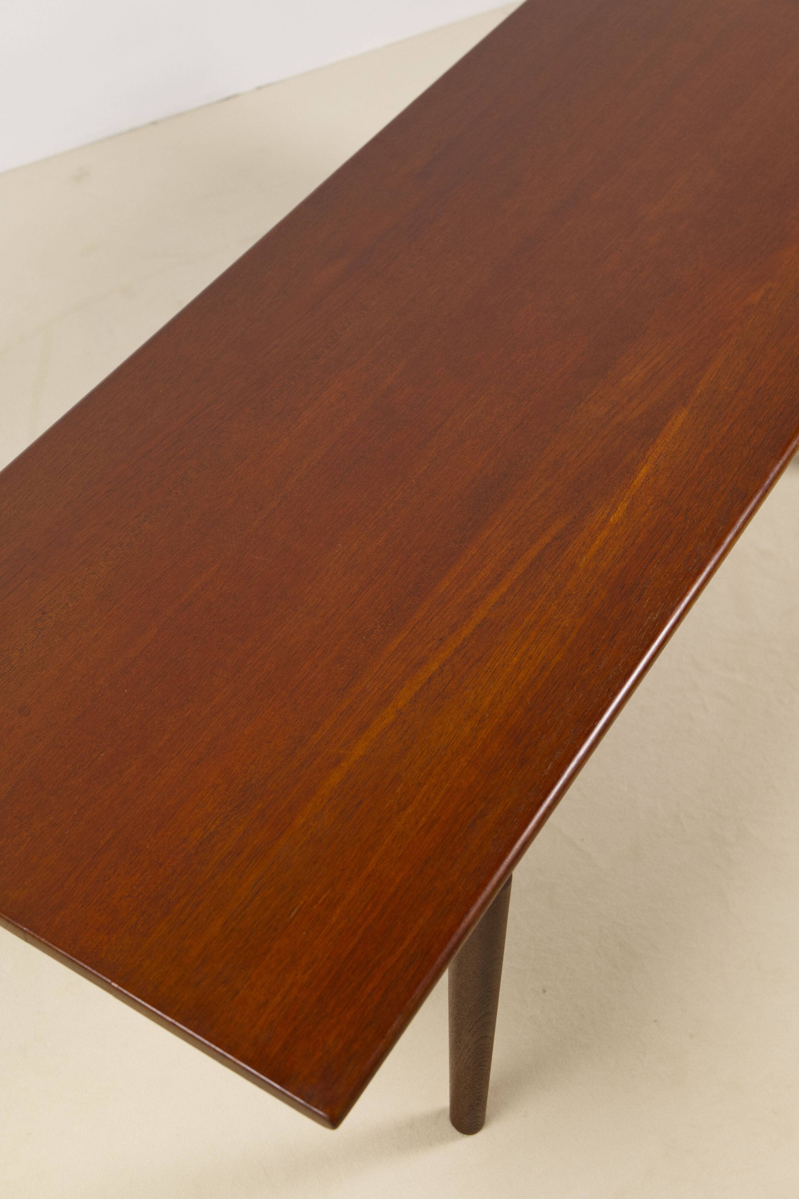 Hans Wegner AT-15 Solid Teak and Oak Coffee Table for Andreas Tuck