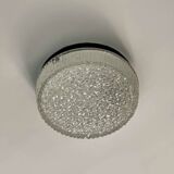 Ceiling or wall light from the Holophane brand from the 1960s - Glass and metal