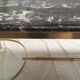 Brass coffee table and marble neoclassical