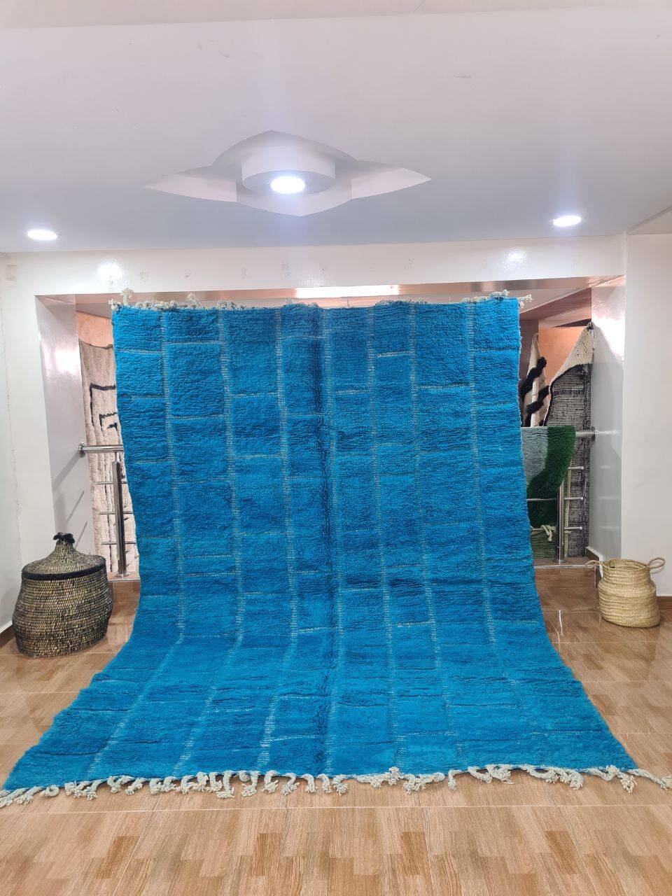 Handmade wool Berber rug 300X200 cm