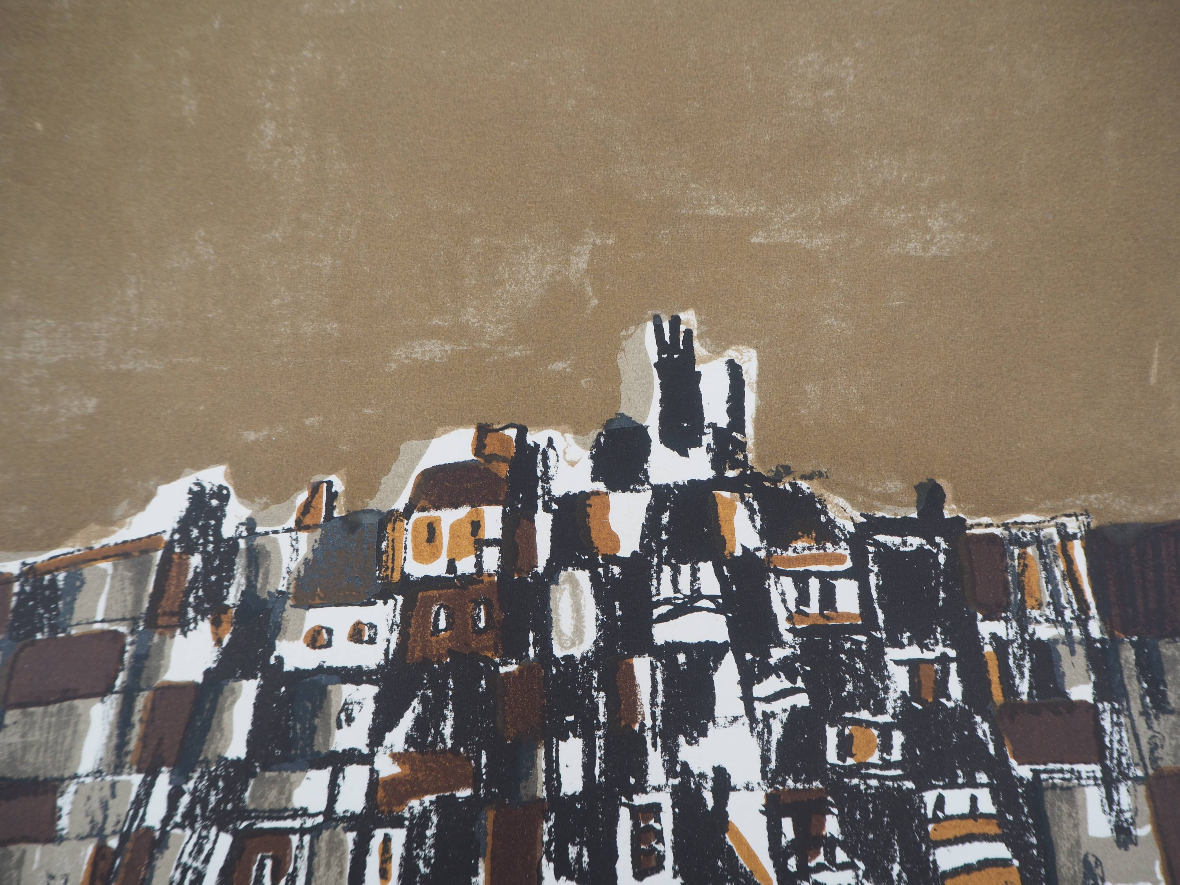 Maria helena vieira da silva: town in portugal - original lithograph