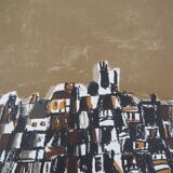 Maria helena vieira da silva: town in portugal - original lithograph