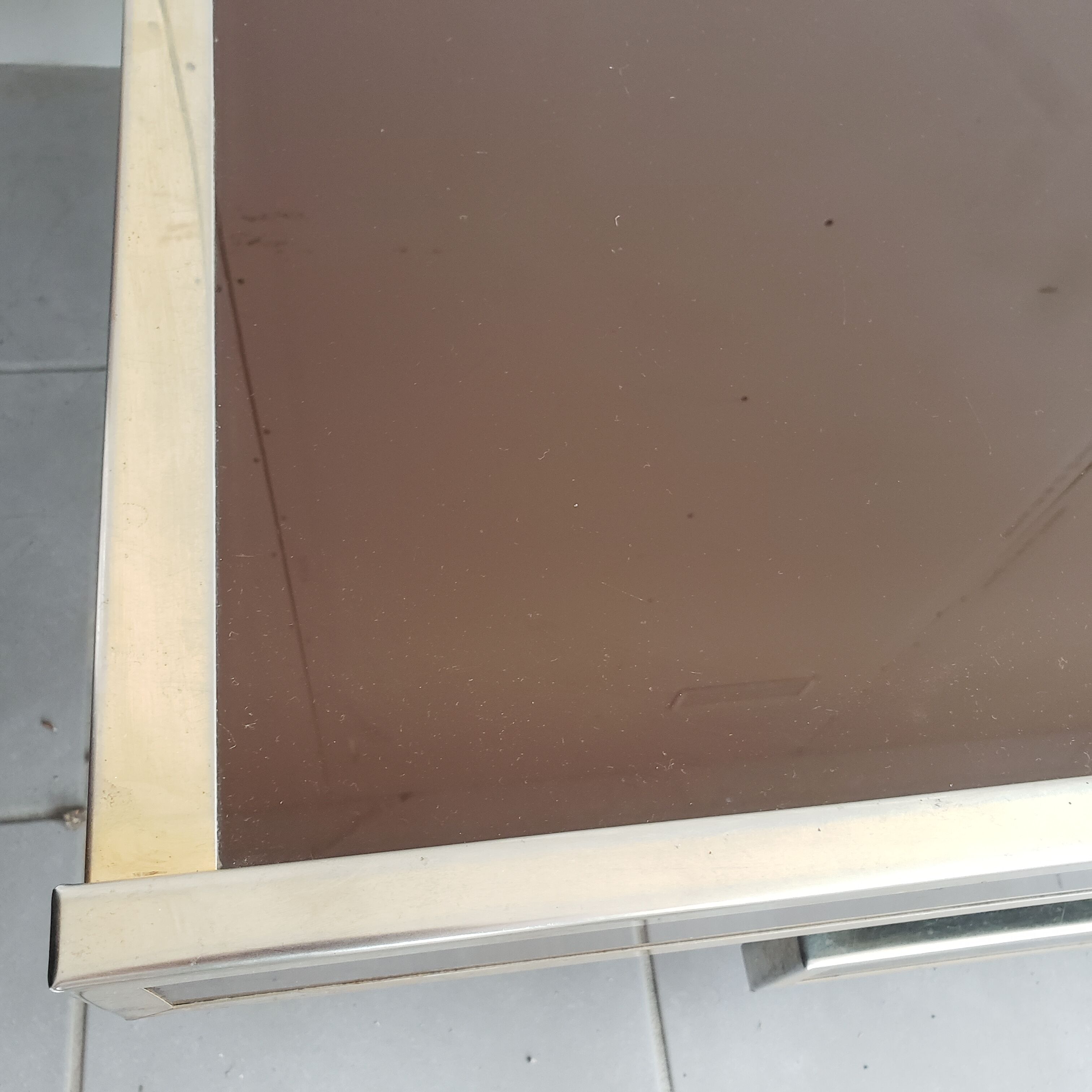 Coffee table vintage bar year 70 double tray for Roche Bobois