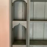 Painted wooden wall shelf