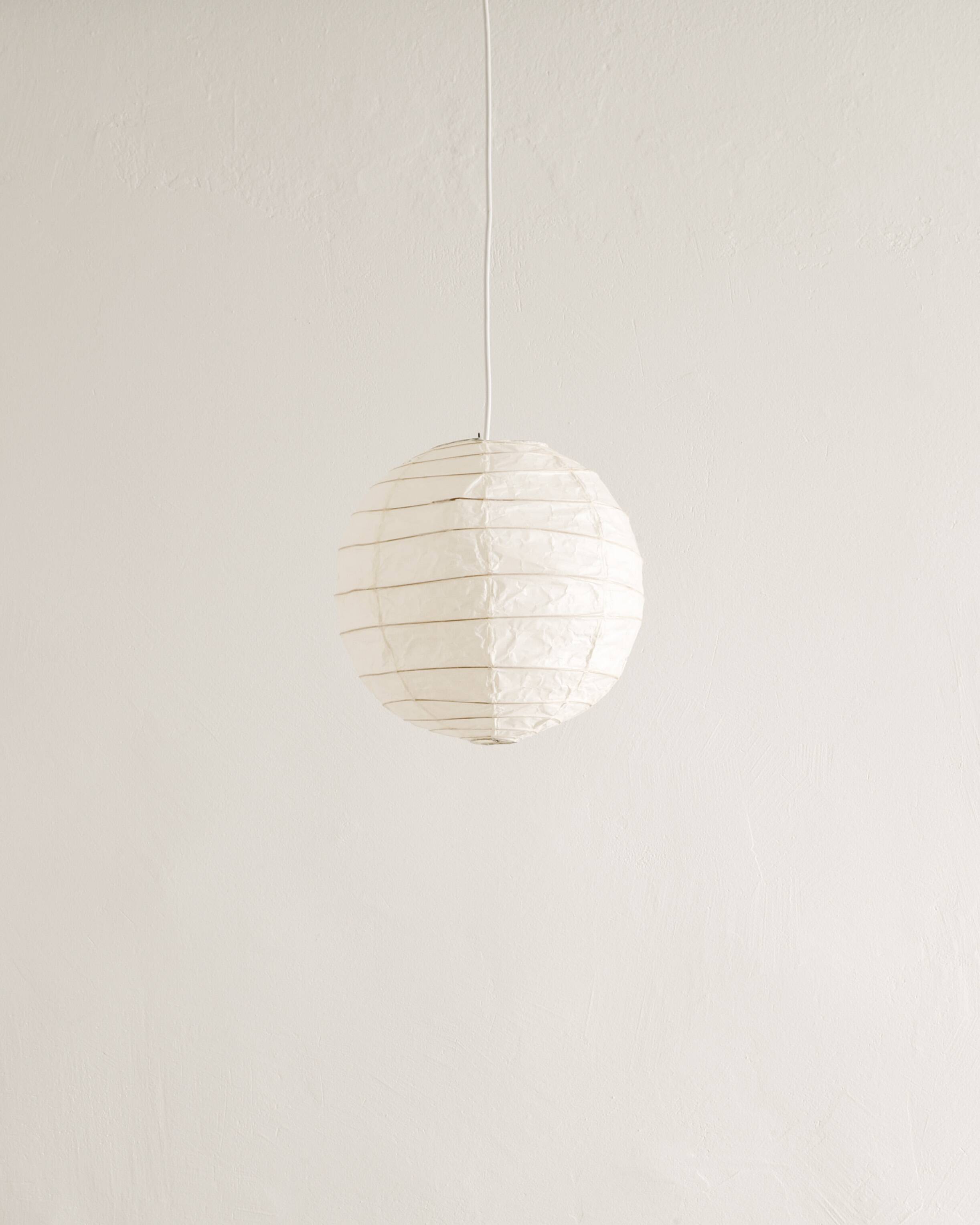 Vintage Mid Century "30D" Paper Ceiling Pendant Lamp by Isamu Noguchi