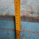 Blue vintage tool box wooden
