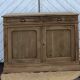 Old solid oak buffet with 2 drawers, chic country style.