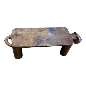 Wooden African Shelf Footrest