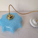 Blue Clichy glass suspension