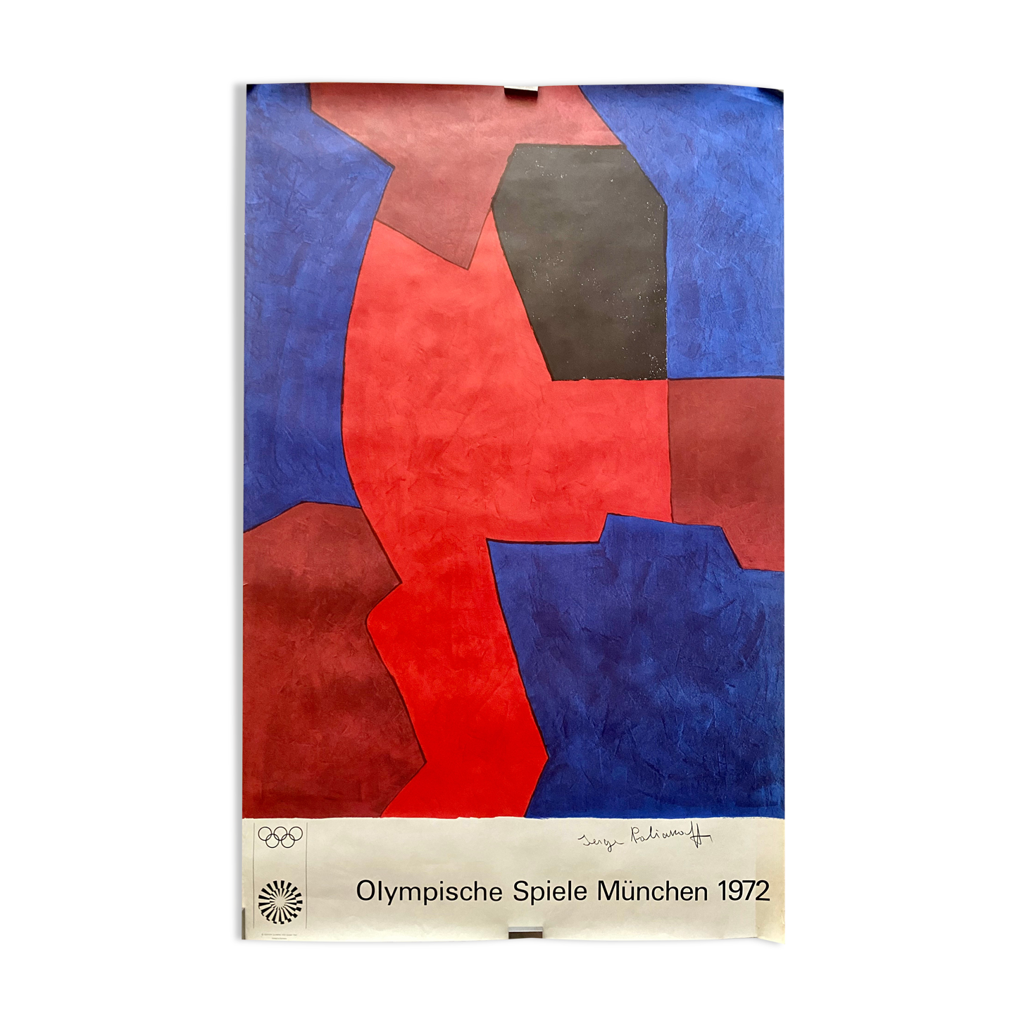 Serge Poliakoff - poster for the Munich Olympics - 1972