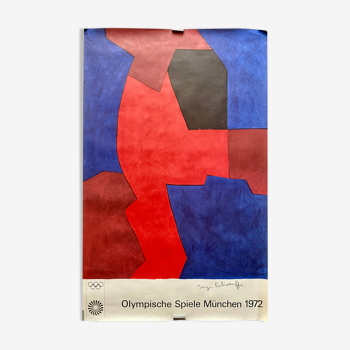 Serge Poliakoff - poster for the Munich Olympics - 1972