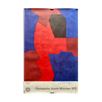 Affiche pour les JO de Munich - Serge Poliakoff - 1972