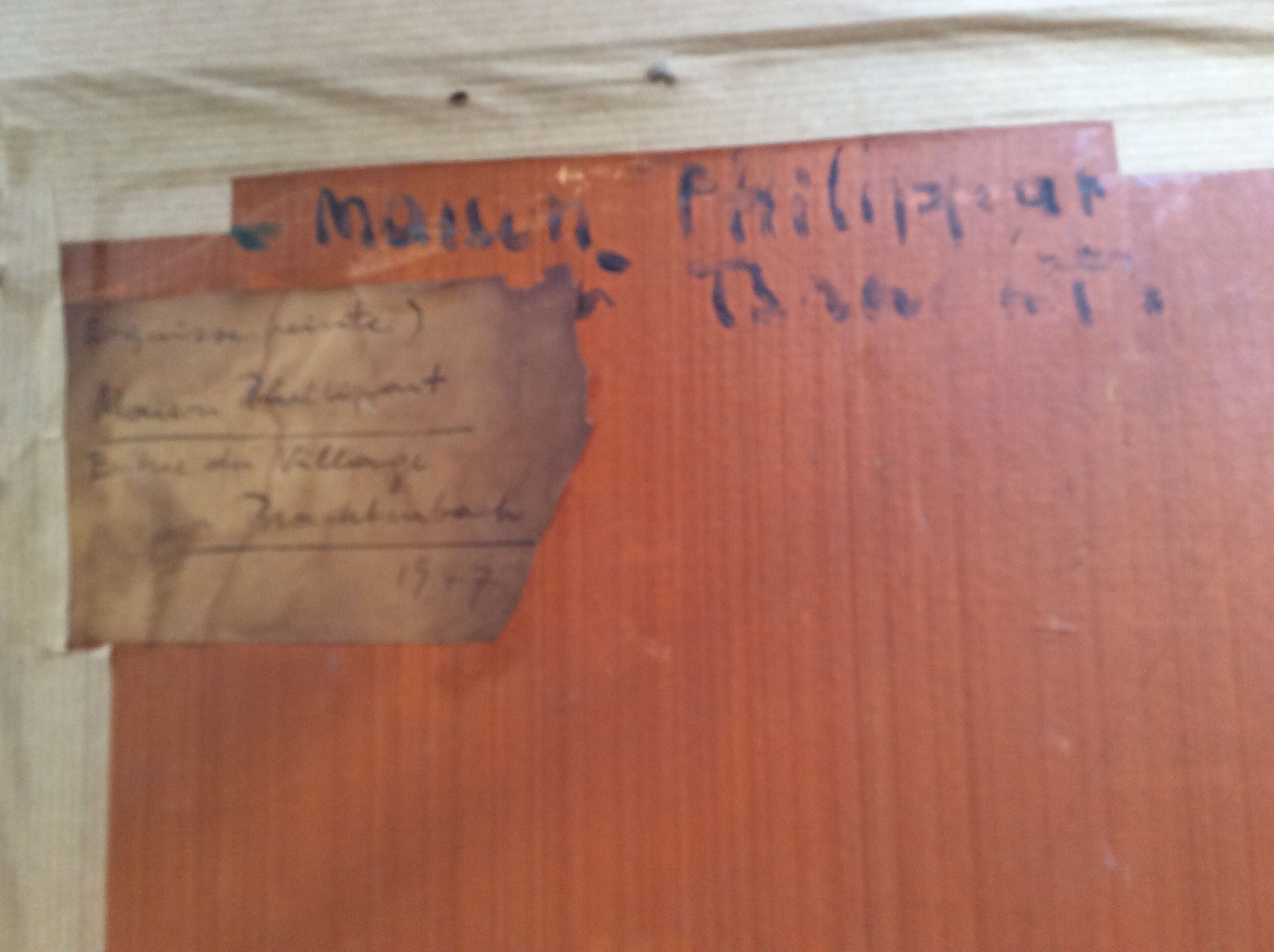 Signed landscape table