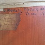 Signed landscape table