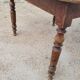 Oval Burgundy Farm Table in solid oak 19th