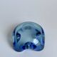 Murano Glass Bowl in Deep Blue and Mint Green
