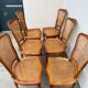 Set of 6 Cane Chairs in Louis XV style