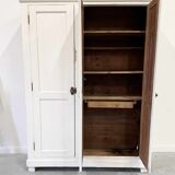 Antique white-painted wardrobe – 3 doors