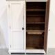 Antique white-painted wardrobe – 3 doors