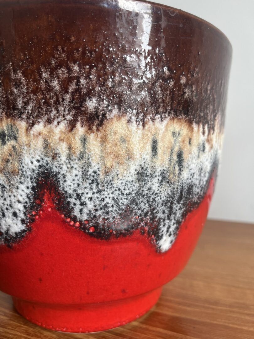 Fat lava flowerpot, West Germany – Bay Keramik
