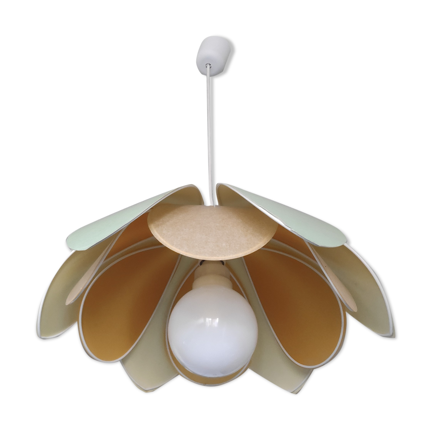 Vintage two-coloured and bi-corolla flower hanging