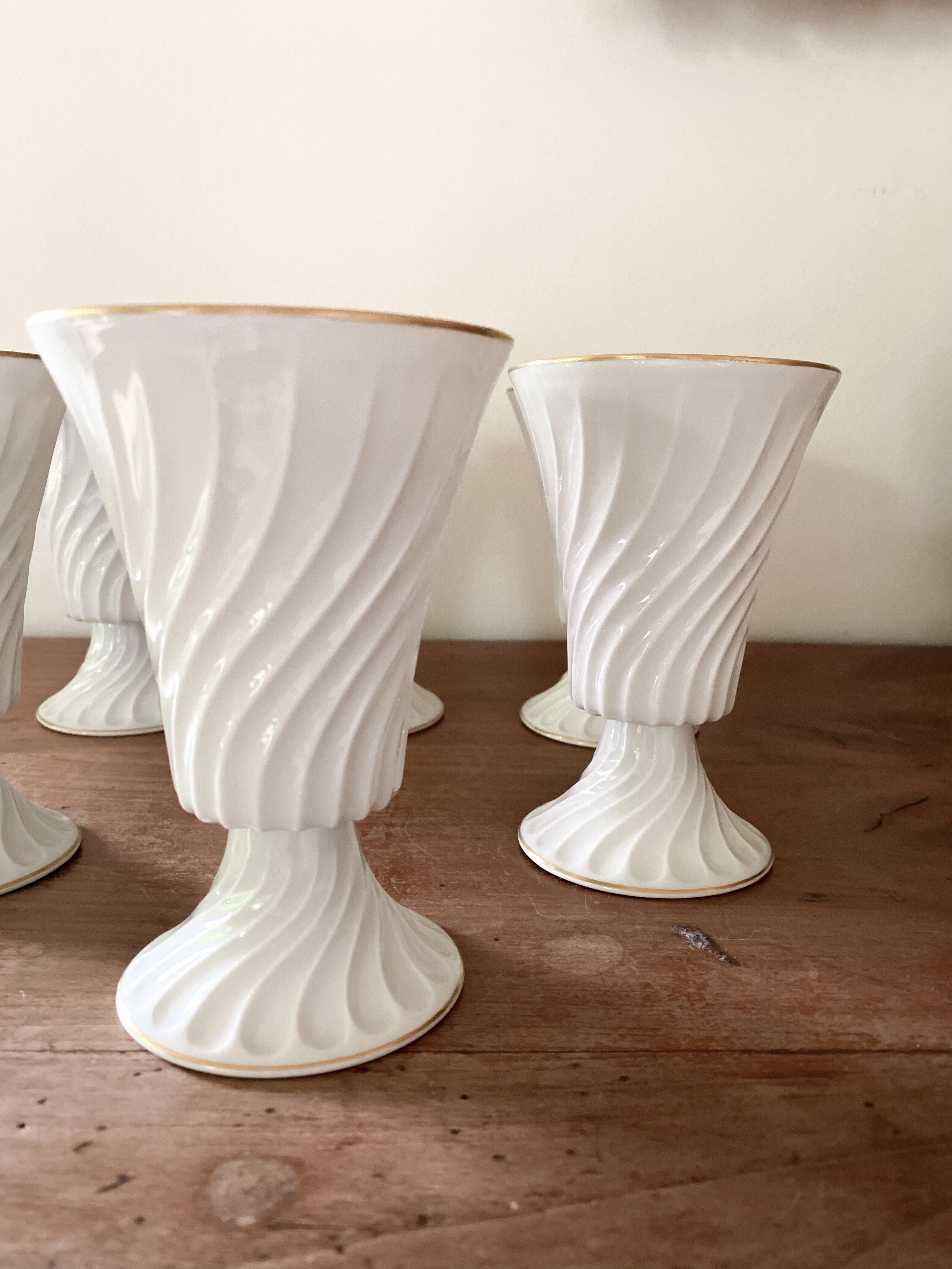 Lot 6 mazagrans Haviland porcelain from Limoges