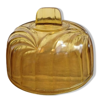 Art Deco glass cheese bell